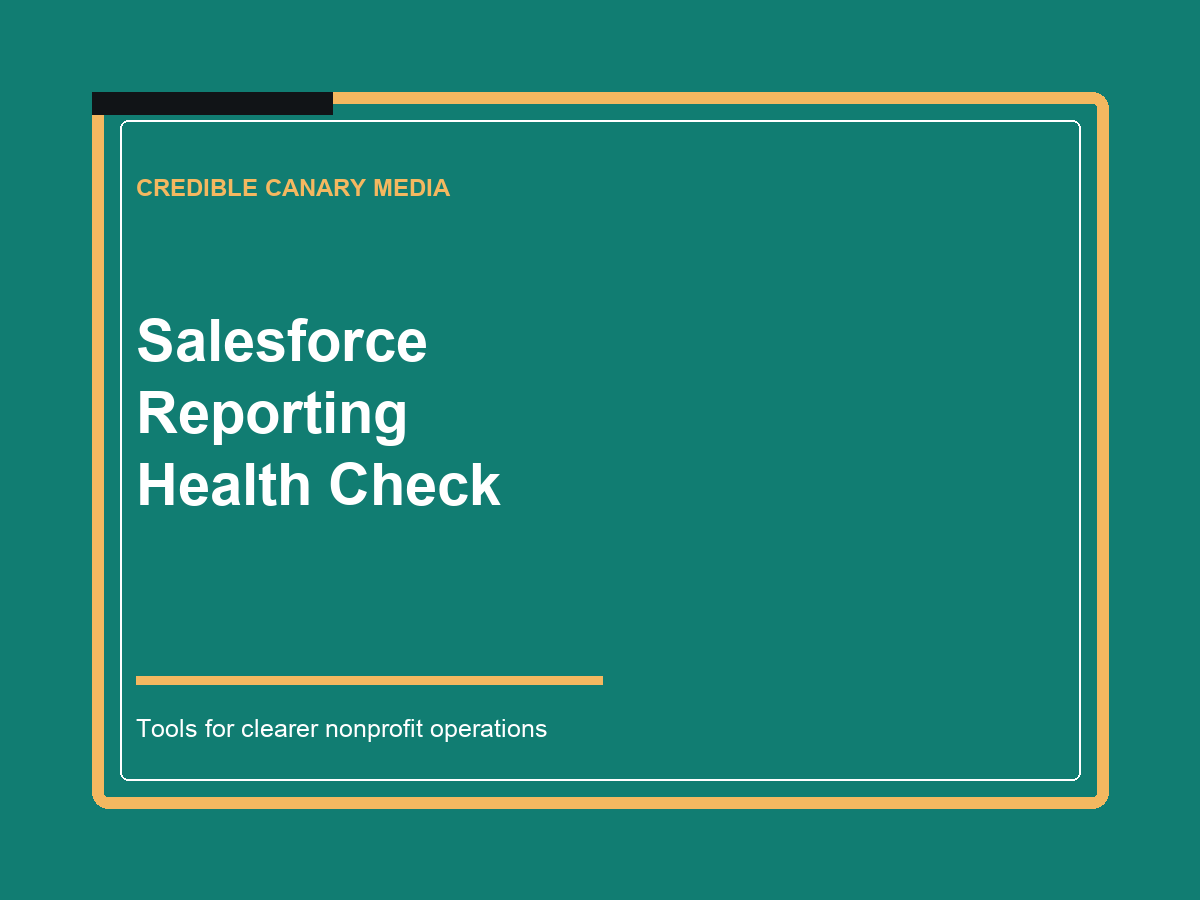 Salesforce Reporting Health Check product cover